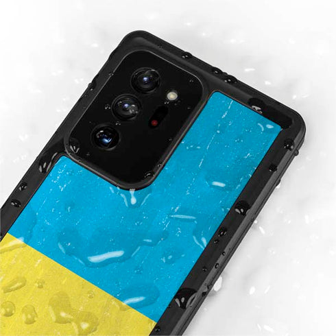 Ukraine Flag Distressed Galaxy Note20 Ultra 5G Waterproof Case